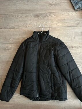 Brixton Men's Black Quilted Puffer Jacket